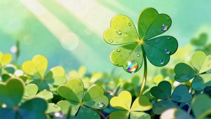 送你好运四叶草