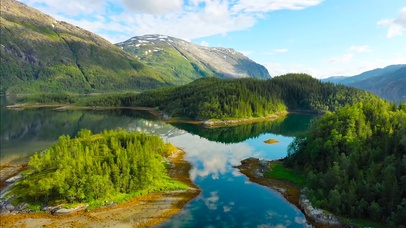 航拍大自然山水