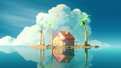 微景观 童年的龟仙岛(风景动态壁纸) - 动态壁纸下载 - 元气壁纸