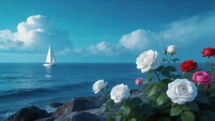 海边的鲜花
