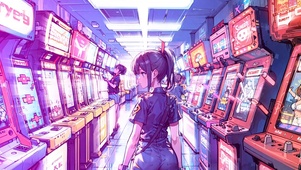 逛街女孩
