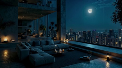 顶层夜景
