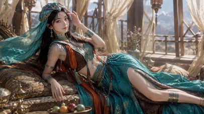 异域风情唯美古风美女