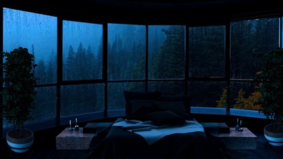松林雨夜卧室