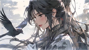 水墨少女
