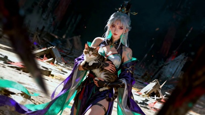 少女与猫