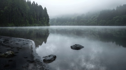 雾气湖水(风景动态壁纸) - 高清动态壁纸下载 - 元气壁纸