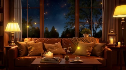 唯美安静流星夜