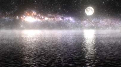 星空圆月