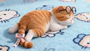 困乏的猫咪