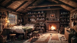 【雪景】温暖的木屋