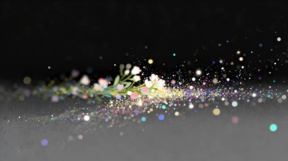 唯美粒子鲜花