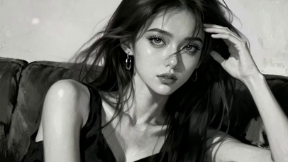 欧美风颓废御姐