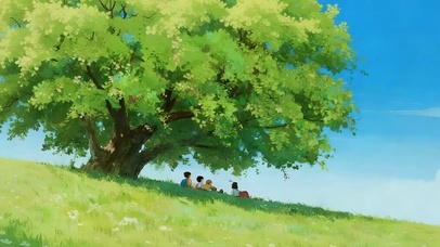 夏日山坡