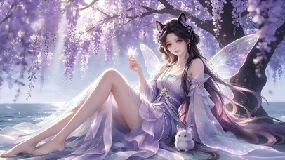 古风蝴蝶精灵少女
