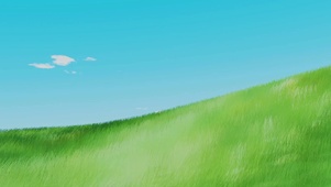 草地蓝天
