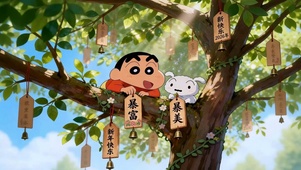 蜡笔小新许愿树