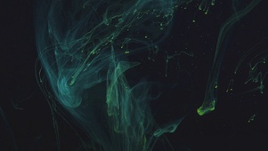 4K 高清 绿色透明烟雾