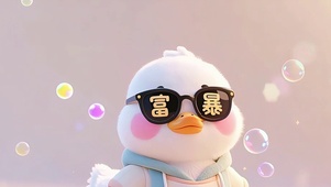 上班暴富壁纸