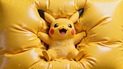 皮卡丘黄色沙发萌到可爱的瞬间