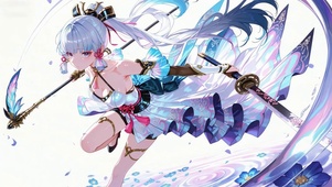 神里绫华 二次元战斗美少女
