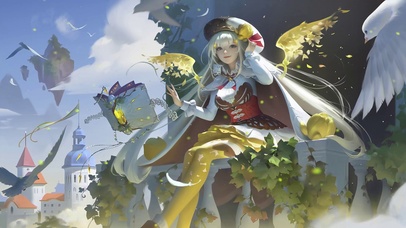 可爱阳台魔法少女