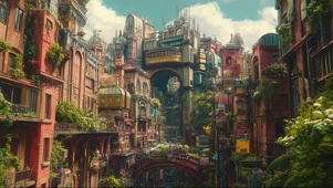 彩色之城梦幻建筑