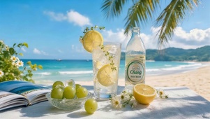 海边柠檬水