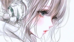 清风素描少女