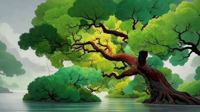 唯美的大树