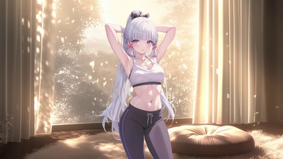 雪墨壁纸丨神里绫华丨晨韵悠情丨