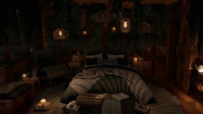 舒适的小屋雨声