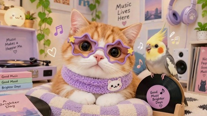 可爱橘猫