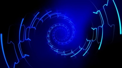 蓝色科技循环桌面