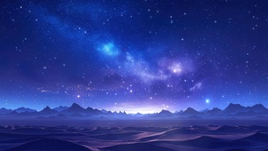 梦幻荒漠星空