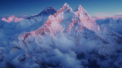 巍峨雪山