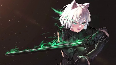 白发猫耳少女