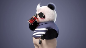 熊非熊偷看屏幕老爹版