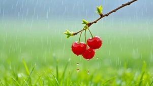 护眼樱桃小雨4K