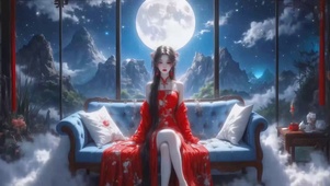 气质国风长腿美女