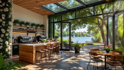 夏季午后咖啡屋