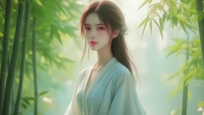 优雅清新仙气古风美女