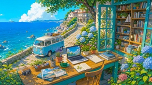 窗外海景