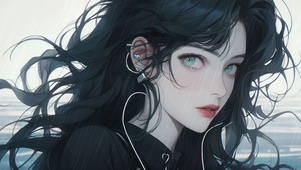 黑发少女