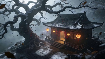 古风夜景灯笼