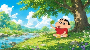 夏日河边的蜡笔小新