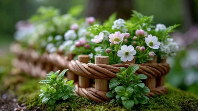 清新治愈森系小花