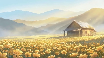 金色花海