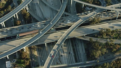 4K 高清 鸟瞰高速公路