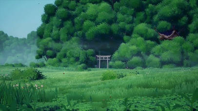 唯美护眼森林鸟居